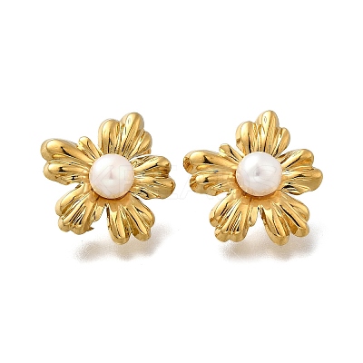 304 Stainless Steel Stud Earring Findings EJEW-F361-15G-1