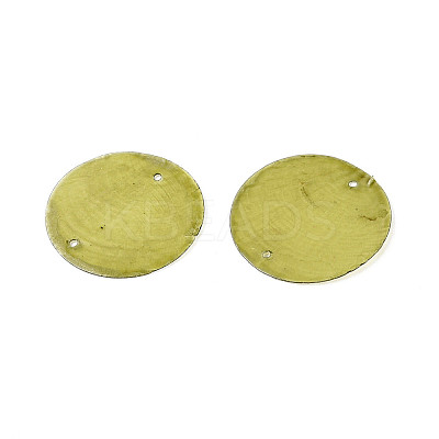 Spray Painted Natural Capiz Shell Disc Links Connector Charms SSHEL-T017-32C-1