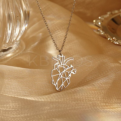 Non-Tarnish 304 Stainless Steel Pendant Necklaces IO1415-1-1