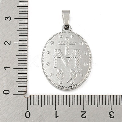 Non-Tarnish 304 Stainless Steel Pendants STAS-B071-02F-11P-1