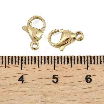 304 Stainless Steel Lobster Claw Clasps STAS-D218-01G-05-1