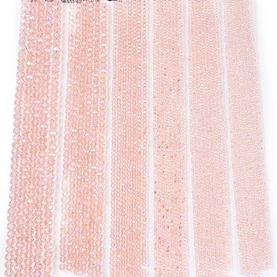 Electroplate Glass Beads Strands EGLA-A044-T6mm-L22-1