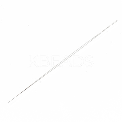 Iron Big Eye Beading Needles TOOL-N006-02-1