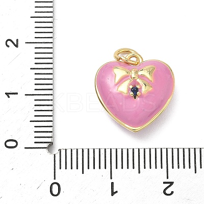Brass Micro Pave Cubic Zirconia Charms KK-C156-20G-03-1