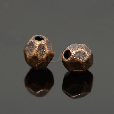 Mixed Color Tibetan Style Alloy Spacer Beads TIBEB-X0015-NR-1