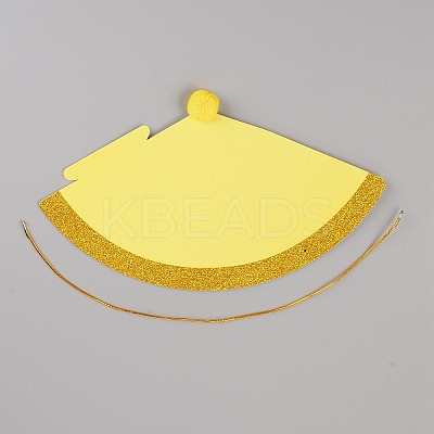 Paper Pompon Party Hats AJEW-WH0223-06C-1