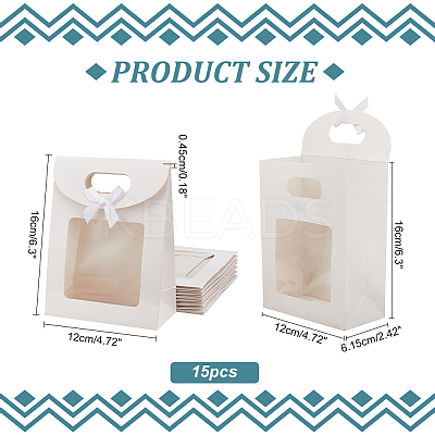 Rectangle Paper Gift Bags ABAG-WH0044-39B-1