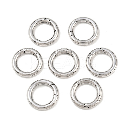 Tarnish Resistant Ring 304 Stainless Steel Spring Gate Rings LS-STAS-E073-06-1
