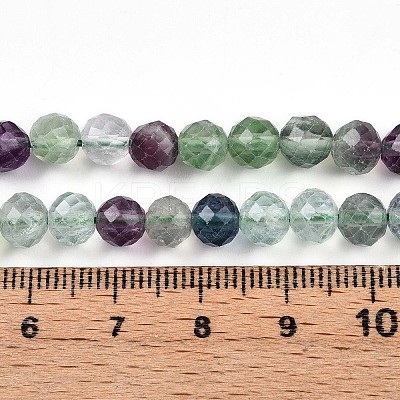 Natural Fluorite Beads Strands G-S345-6mm-31-1
