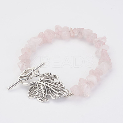 Natural Mixed Stone Chip Bracelets BJEW-JB02930-1