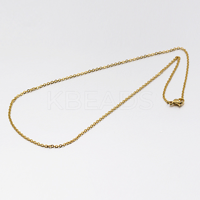 304 Stainless Steel Link Chain Necklace MAK-M007-G-1