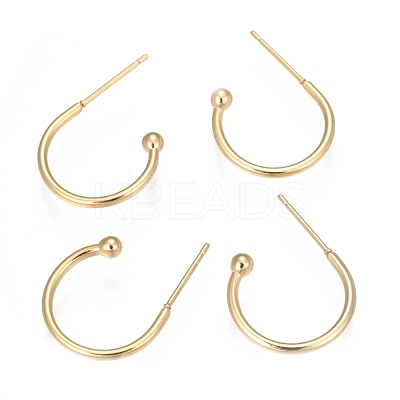 304 Stainless Steel Earring Hooks X-STAS-K211-01G-A-1