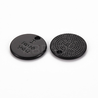 Spray Painted Alloy Charms for Valentine's Day PALLOY-Q433-027J-RS-1