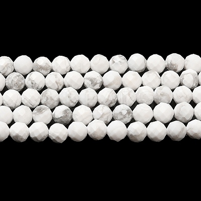 Natural Howlite Beads Strands X-G-E608-A01-B-1