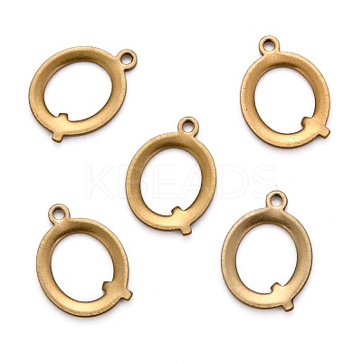 304 Stainless Steel Alphabet Charms STAS-H122-Q-AB-1