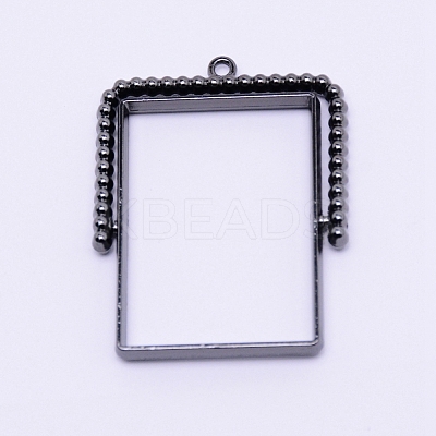 Alloy Open Back Bezel Pendants PALLOY-WH0071-59B-RS-1