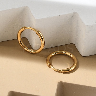 PVD Vacuum Plating 304 Stainless Steel Huggie Hoop Earrings for Women LS-EJEW-F280-07B-G-1