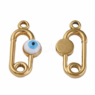 304 Stainless Steel Enamel Pendants LS-STAS-N087-52-02G-1