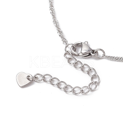 304 Stainless Steel Singapore Chain Bracelet Making AJEW-JB01306-02-1
