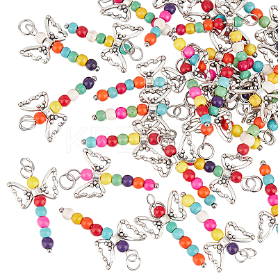 50Pcs Dyed Synthetic Turquoise Beads Pendants FIND-UN0001-90-1