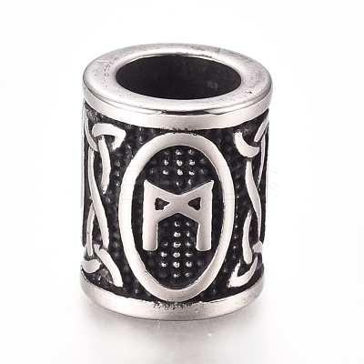 304 Stainless Steel European Beads OPDL-G010-07AS-07B-1