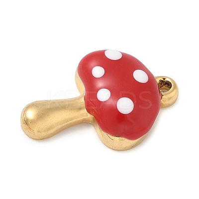 304 Stainless Steel Enamel Pendants STAS-P404-04G-1