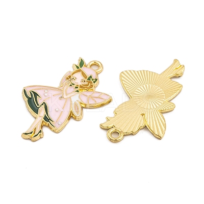 Rack Plating Alloy Enamel Pendants FIND-A040-08C-02G-1