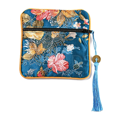 Chinese Style Floral Cloth Jewelry Storage Zipper Pouches LS-AJEW-D063-01E-1