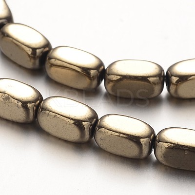 Electroplate Non-magnetic Synthetic Hematite Bead Strands G-F300-40B-1