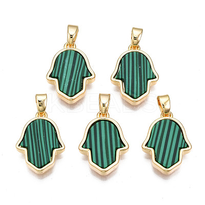 Real 18K Gold Plated Brass Pendants KK-N233-171A-01D-1