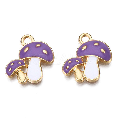 Autumn Theme Alloy Enamel Pendants X-ENAM-T009-46B-RS-1