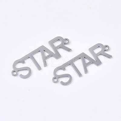 Non-Tarnish 201 Stainless Steel Links connectors STAS-N091-37P-1