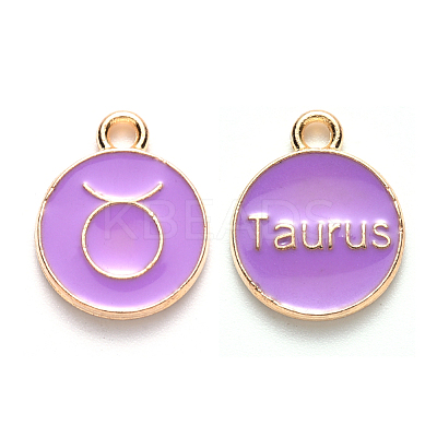 Alloy Enamel Pendants ENAM-S124-01A-01C-1