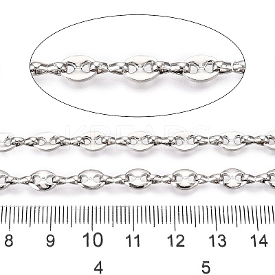 Iron Coffee Bean Link Chains CH-T005-11P-1