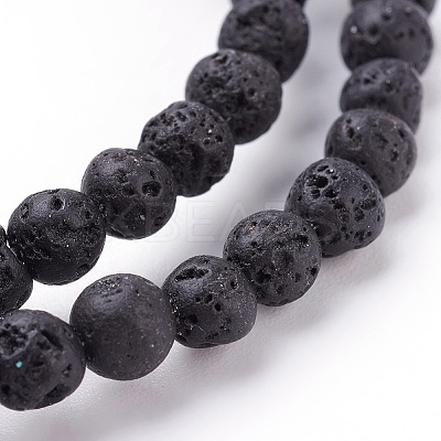 Natural Lava Rock Beads Strands LS-g434-7-1