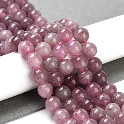 Natural Old Rose Madagascar Rose Quartz Beads Strands G-B076-A01-02-1