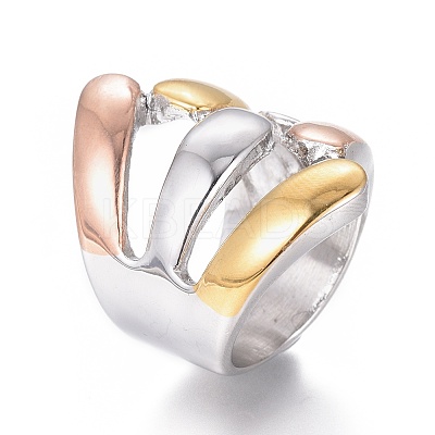 304 Stainless Steel Finger Rings RJEW-E162-07-1