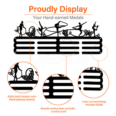 Fashion Iron Medal Hanger Holder Display Wall Rack ODIS-WH0021-269-1