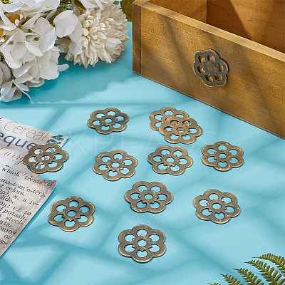 16Pcs Brass Flat Washers FIND-PH0026-78P-1