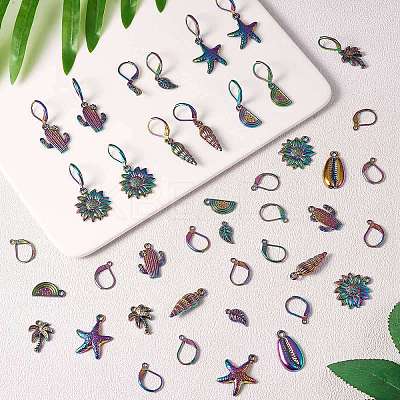 DIY Drop Earring Making Finding Kits DIY-SZ0008-28-1