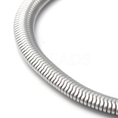 Tarnish Resistant 304 Stainless Steel Flat Snake Chain Bracelets BJEW-O186-06B-P-1