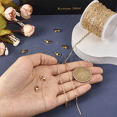 DIY Chain Necklace Bracelet Making Kit DIY-TA0004-92-1