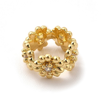Daisy Flower European Beads KK-G458-11A-G-1