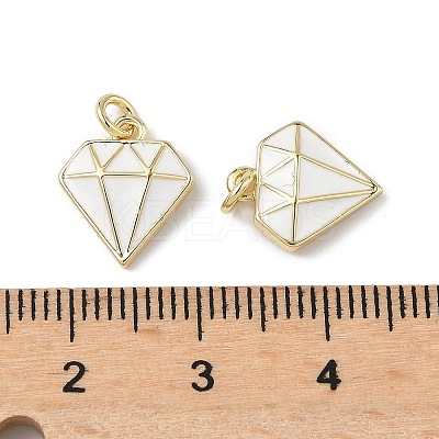 Brass Enamel Charms KK-Q039-05A-G-1