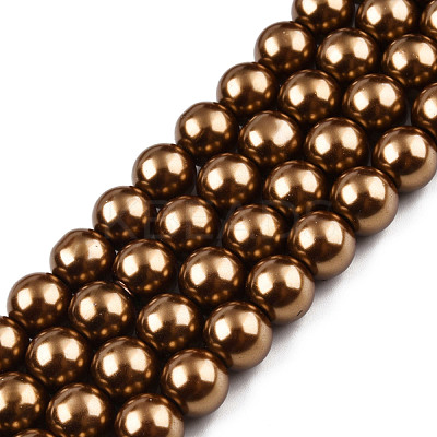 Baking Paint Glass Pearl Bead Strands HY-Q003-3mm-30-1