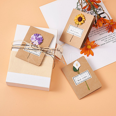 32Pcs 4 Colors Paper Cards DIY-KS0001-15-1