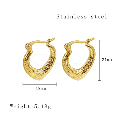 304 Stainless Steel Hoop Earrings for Women YI9341-1-1