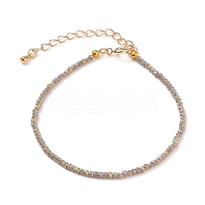 Faceted Electroplate Glass Beaded Bracelets BJEW-JB05693-02-1
