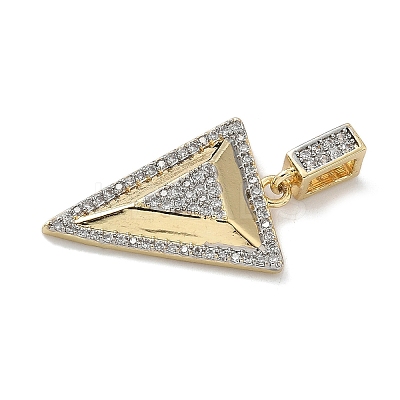 Brass Micro Pave Cubic Zirconia Pendants LS-KK-F909-01G-02-1