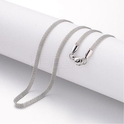 Non-Tarnish 304 Stainless Steel Necklace MAK-K004-04P-1